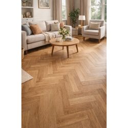   SPC padló integrált alátéttel Nature Oak - HALSZÁLKA MINTA