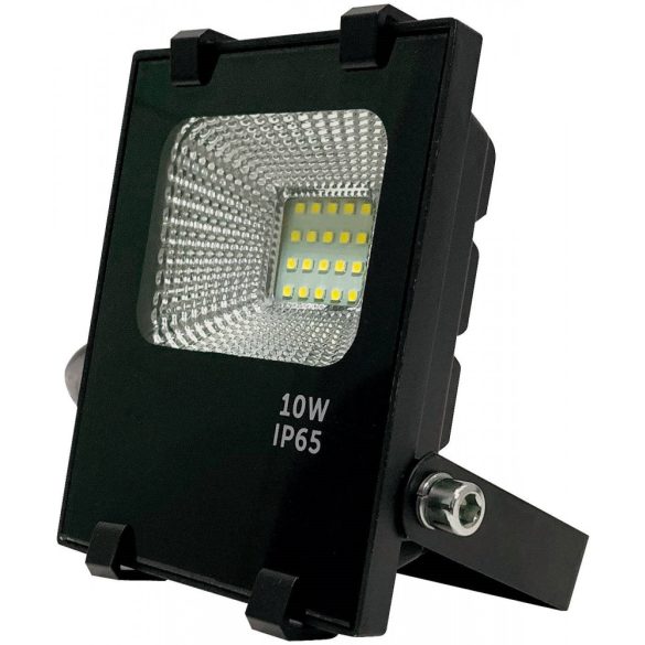 Led reflektor 10W, 4500K, fekete ház