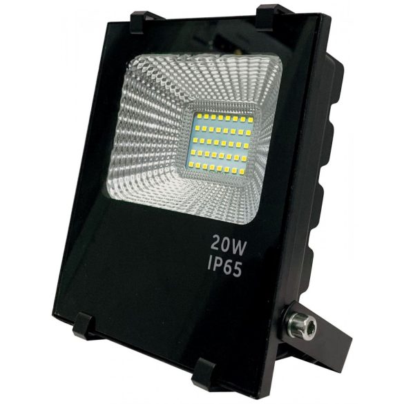 Led reflektor 20W, 4500K, fekete ház