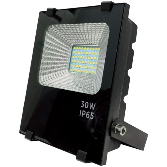 Led reflektor 30W, 3000K, fekete ház