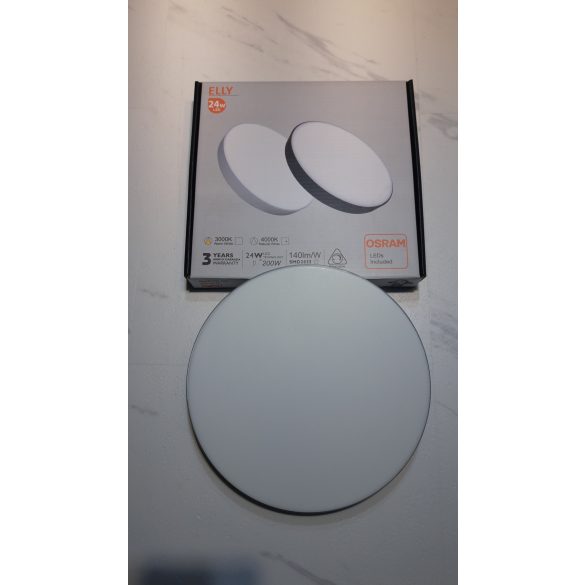 Led mennyezeti lámpa 24W, OSRAM chip, 4000K, fekete színű IP20