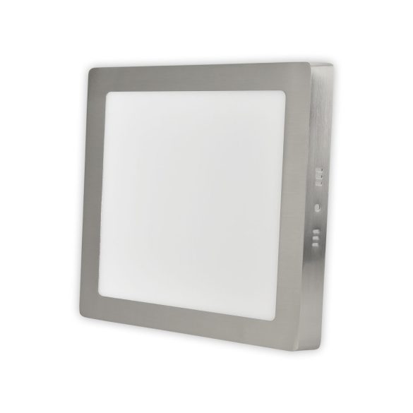 Falon kívüli led panel 20W, CCT, króm keret, négyzet alakú