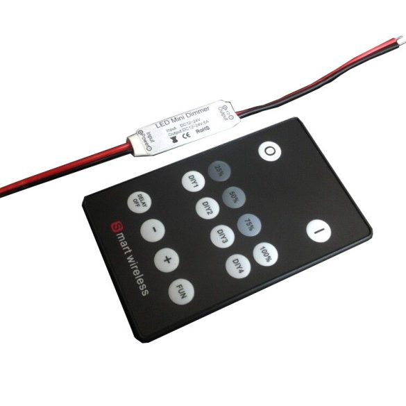 Mini RF dimmer led szalagokhoz 1*6A