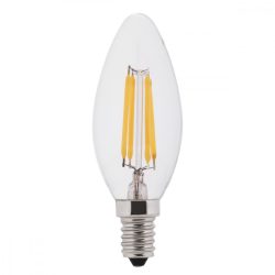   E14 4W filament gyertya led égő fényerőszabályozható semleges fehér (4500K)