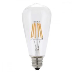   E27 7W Edison led égő (ST64) fényerőszabályozható, átlátszó búrával semleges fehér (4500K)