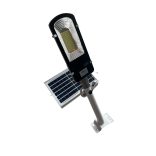 Alumínium napelemes utcai lámpa 150W, 8000K, távirányítóval és tartó konzollal