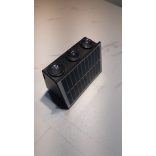 Napelemes falmosó lámpa, 3 + 3 led, 3000K