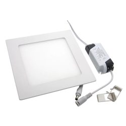   6W süllyeszthető led panel, négyzet alakú, meleg fehér (3000K)