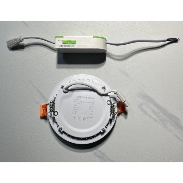  8W beépíthető led panel, kör alakú, 5700K, OSRAM chip