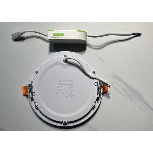15W beépíthető led panel, kör alakú, CCT (2700K, 3000K, 4000K, 5700K), OSRAM chip